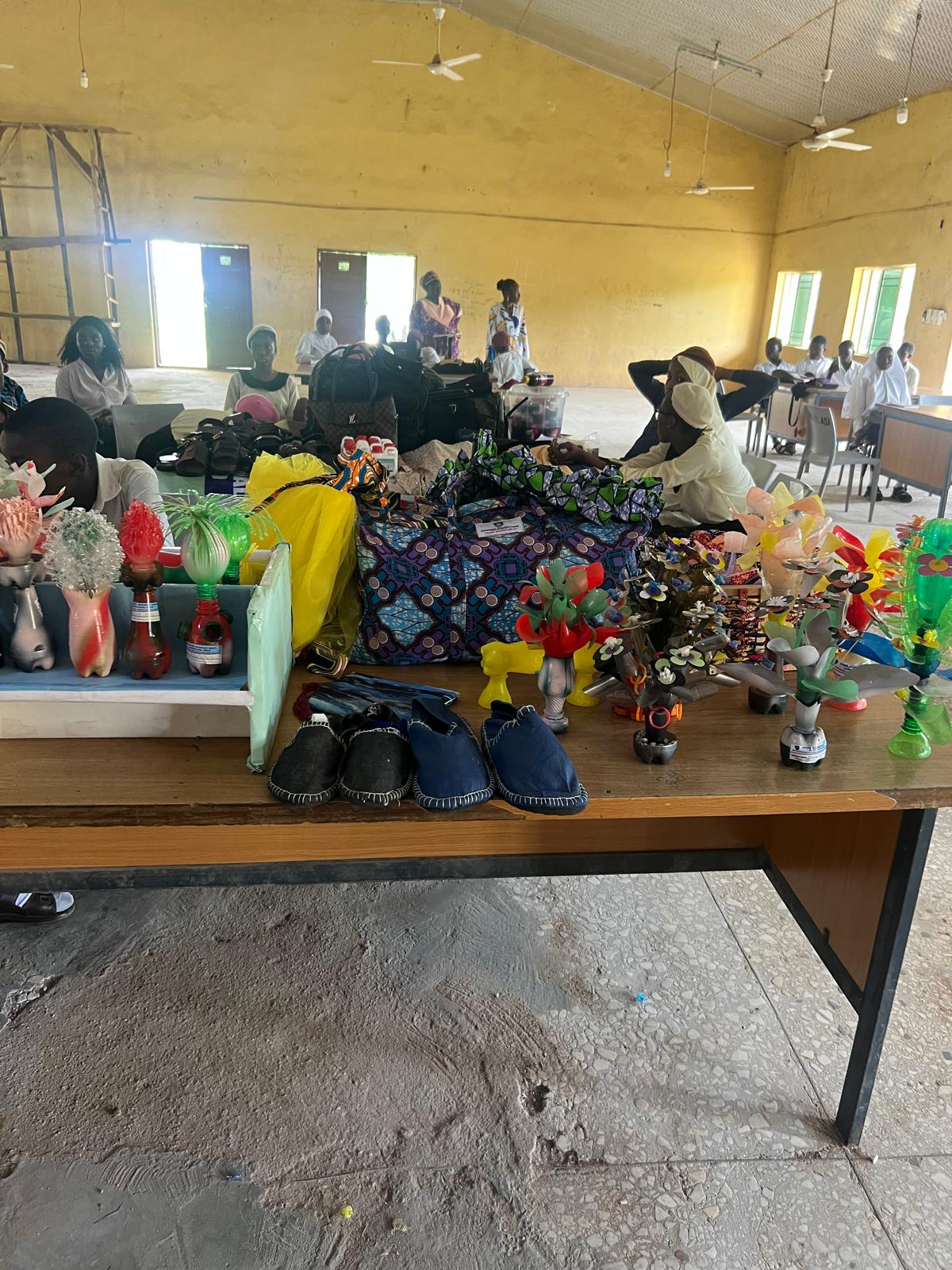 Young entrepreneurs at a secondary school training event